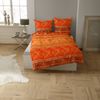 CASATEX Bettwäsche Indi Terra-Orange Satin 200 x 220 + 2x 80 x 80 cm Bild 2