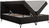 Boxspringbett mit Kopfteil und Topper, Polsterbett - GRIMALDI - 120 x 200 cm - Schwarz Kunstleder - H4 Bild 4