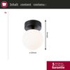 Paulmann 71071 Selection Bathroom LED Deckenleuchte Gove 12cm Schwarz Satin 3000K IP44 Bild 5
