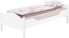 Einzelbett Kiefer weiß 100x200 Futonbett Bettrahmen Singlebett V-60. 30-10W ohne Zubehör Bild 1