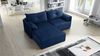 Ecksofa mit Schlaffunktion HUNTER XS in Stoff Royal Blau Ottomane Links Bild 2
