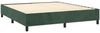 vidaXL Boxspringbett mit Matratze Dunkelgrün 160x200 cm Samt 3132570 Bild 3
