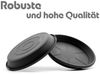 BigDean Blumentopfuntersetzer 10 Stück Topfuntersetzer Ø 24,5 cm in Anthrazit Made in Europe, Zubehör für Pflanztöpfe, Set, 10-tlg, Klassische Blumentopf Untersetzer, zeitlos im Design, Robust Bild 2