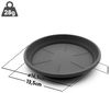 BigDean Blumentopfuntersetzer 10 Stück Topfuntersetzer Ø 24,5 cm in Anthrazit Made in Europe, Zubehör für Pflanztöpfe, Set, 10-tlg, Klassische Blumentopf Untersetzer, zeitlos im Design, Robust Bild 3