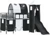 vidaXL Kinderloftbett Uni Schwarz 75 x 190 cm Metall 42020871 Bild 2