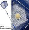 BigDean 2X Kescher 75-121 cm lang - Teichkescher mit Teleskopstange - Feinmaschig (2 mm) - Für Teich, Algen & Swimming-Pool - Algenkescher Nylon-Netz Bild 4
