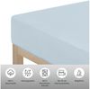 OTTO home Spannbettlaken PHYSALIS Comfort 100% Baumwolle, 150 g/m², Jersey, Gummizug: rundum, (2 Stück), Bettlaken bis 20 cm Matratzenhöhe, weich, bügelfrei, optimaler Sitz Bild 3