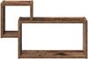 vidaXL Wandregal Wandhalterung Altholz 55 x 15 x 35 cm Holzwerkstoff 8012114 Bild 3