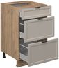 Küchenunterschrank Fame-Line GrauBeige 50 cm ohne Arbeitsplatte Vicco Bild 4