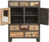 Kommode ERIK - Mangoholz Mehrfarbig 118x40x90cm | Schrank Schlafzimmer Sideboard Bild 4
