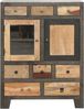 Kommode ERIK - Mangoholz Mehrfarbig 118x40x90cm | Schrank Schlafzimmer Sideboard Bild 3