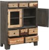 Kommode ERIK - Mangoholz Mehrfarbig 118x40x90cm | Schrank Schlafzimmer Sideboard Bild 5