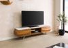TV-Board Akazie 184x40x45 natur lackiert / Marmor weiß MONTREAL #122 Bild 4