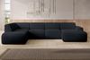 AX LIVING XXL Sofa U Form Didim Dunkelgrau 378cm breit modern & großzügig L Bild 2