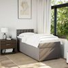 vidaXL Boxspringbett mit Matratze Taupe 90x200 cm Stoff 3288089 Bild 4