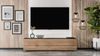 AX LIVING Zivolli TV-Board 160 cm Schwarz mit Wotan Lamellenfront Bild 2