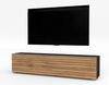 AX LIVING Zivolli TV-Board 160 cm Schwarz mit Wotan Lamellenfront Bild 3