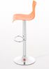 CLP Barhocker Hover Kunststoff mit Metall-Gestell,orange Metall in Chromoptik Bild 4