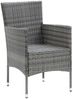 vidaXL Garten-Essstühle 4 Stk. Poly Rattan Grau 310563 Bild 3