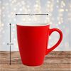 matches21 HOME & HOBBY Tasse Kaffeetassen 6er Set aus Keramik 340ml, Teetassen in Rot, 6-tlg, Keramik, Moderne Kaffeebecher Spülmaschinenfest & Mikrowellengeeignet Bild 2