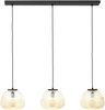 Brilliant Leuchten 80109-86 Pendelleuchte Kaizen 3- flammig amber-bernstein schwarz Bild 2
