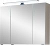 Saphir Badezimmerspiegelschrank Quickset 500, 3 Türen, 80cm breit, LED-Aufsatzleuchte inkl. Schalter und Steckdose Bild 4