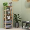 Bücherregal Novaro Bambus 48.3 x 140.3 cm mit 6 Fächern Vicco Bild 3