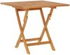 Gartentisch Klappbar, Balkontisch 85x85x76 cm Teak Massivholz Bild 2