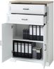 Stauraumelement Büro Kommode JASMIN 12 Pinie weiß Nachbildung Bild 2