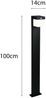 2er SET Wegeleuchten mit Solar und Strom, Hybrid mit Bewegungsmelder H: 100cm Bild 4