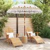 Balinesischer Sonnenschirm, Gartenschirm Creme 215 x 215 x 260 cm Bild 3