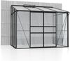 Vitavia Anlehn-Gewächshaus "Osiris 5200", schwarz, 5,2 m²,3 mm ESG, 6 mm HKP Bild 3