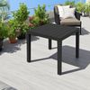 Spetebo Gartentisch Kunststoff Campingtisch quadratisch anthrazit - 78 x 78 cm (Anzahl, 1-St, Stück), robust und pflegeleicht Bild 3