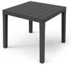 Spetebo Gartentisch Kunststoff Campingtisch quadratisch anthrazit - 78 x 78 cm (Anzahl, 1-St, Stück), robust und pflegeleicht Bild 4