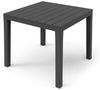 Spetebo Gartentisch Kunststoff Campingtisch quadratisch anthrazit - 78 x 78 cm (Anzahl, 1-St, Stück), robust und pflegeleicht Bild 5