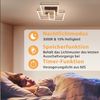 ZMH Deckenlampe LED Deckenleuchte Wohnzimmer - 36W Dimmbar Modern Design Wohnzimmerlampe Schwarz mit Fernbedienung Küchenlampe Flur Schlafzimmerlampe Eckig Deckenleuchten für Küche Büro Bild 5