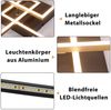 ZMH Deckenlampe LED Deckenleuchte Wohnzimmer - 36W Dimmbar Modern Design Wohnzimmerlampe Schwarz mit Fernbedienung Küchenlampe Flur Schlafzimmerlampe Eckig Deckenleuchten für Küche Büro Bild 4