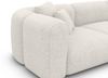 Ecksofa Venturia L Form aus Samtstoff - Bouclestoff - weiß - Links Bild 5