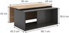 Couchtisch Paul Anthrazit/Goldkraft Eiche 90 x 48 cm Vicco Bild 2