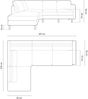 Micadoni Symmetrisches Ecksofa Eden 4-Sitzer Links Strukturierter Stoff Beige Melange Bild 5