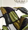 Gözze - Weiche Kuscheldecke, Cashmere Feeling, Hohes Stoffgewicht 500 g/m², Antigua, 150x200 cm - Grün/Anthrazit/Weiß Bild 3