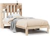 vidaXL Massivholzbett mit Regal ohne Matratze 90x200 cm Kiefer 3322595 Bild 2
