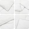 vidaXL Duvet- und Kopfkissen-Set Weiß 155 x 220 cm Bambusfaser 42041955 Bild 5