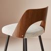 Signature Barstuhl aus beigem Stoff L45 cm - AUSTIN - Schwarz Bild 4