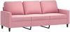 vidaXL 4-tlg. Sofagarnitur mit Kissen Rosa Samt 3201489 Bild 5