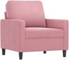 vidaXL 4-tlg. Sofagarnitur mit Kissen Rosa Samt 3201489 Bild 3
