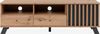 Finori Medan 56A TV-Board, Dekor Artisan Oak / anthrazit | TV-Board für Wohnzimmer | Maß: B x H x T ca. 138 x 44 x 40 cm | TV-Board mit 1 Tür, 2 Schubkästen und 2 offenen Fächern (mit Kabeldurchlass) Bild 4