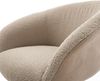 Drehstuhl Vinka-Flex mit Armlehnen Materialmix Schlamm Kreuzgestell breit Schwarz 360° drehbar Wippfunktion Taschenfederkern Bild 4