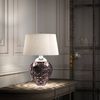 Elstead Samara Tischlampe klein Pflaume Schirm silberfarben 72cm Bild 2