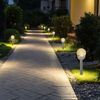 8er Set LED Solarleuchte, Glaskugel, Erdspieß, H 34,5 cm Bild 3